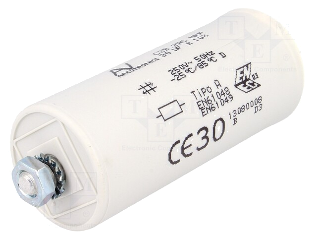 Condensator: voor ontladingslampen; 35uF; 250VAC; ±10%; C3B Condensator: voor ontladingslampen; 35uF; 250VAC; ±10%; C3B